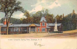Congress Spring Park Saratoga New York 1909 postcard - £6.26 GBP
