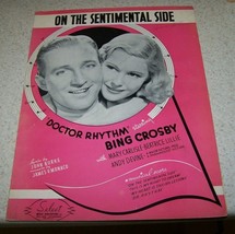 Vintage Sheet Music - On The Sentimental Side - Dr. Rhythm - 1938 - Vguc! - £5.47 GBP