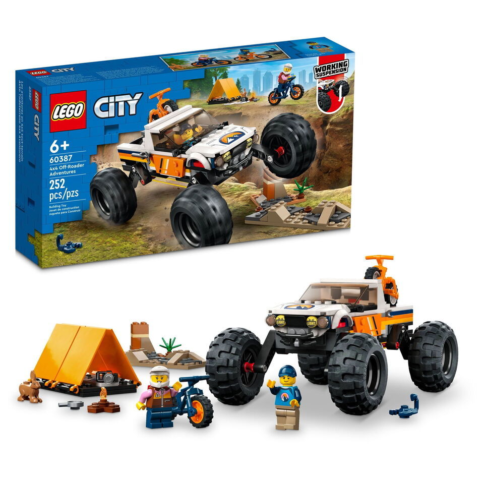 LEGO City 4X4 Off-Roader Adventures 60387 Building Toy - Camping Set Inc... - $61.75