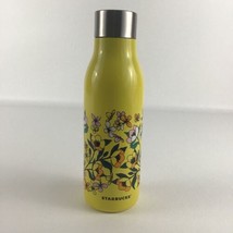 Starbucks Stainless Steel Insulated Water Bottle Yellow Floral Vintage 2002 - £31.11 GBP