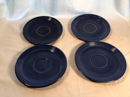 Four Original Fiesta Blue Saucers - $14.99