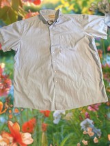 Gold Label Roundtree Yorke Button Down Non-iron Size 20 Big 100% Cotton SS - $267.52 MXN