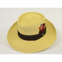 Men Bruno Capelo Braid Straw Hat Wide Brim GAMBLER GAMS202 Natural/Brown image 4