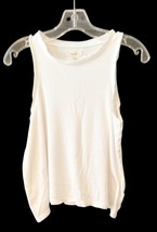 Madewell White Ribbed Tank Top Women’s Size Small Sleeveless image 5