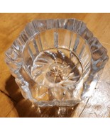 Vintage Clear Glass Six Sided Tealight Holder - $3.86