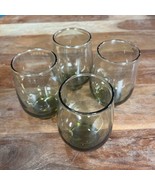 Libbey Tempo Glasses Set 4Roly Poly Avocado Green Old Fashioned Tumblers... - $16.68 CAD