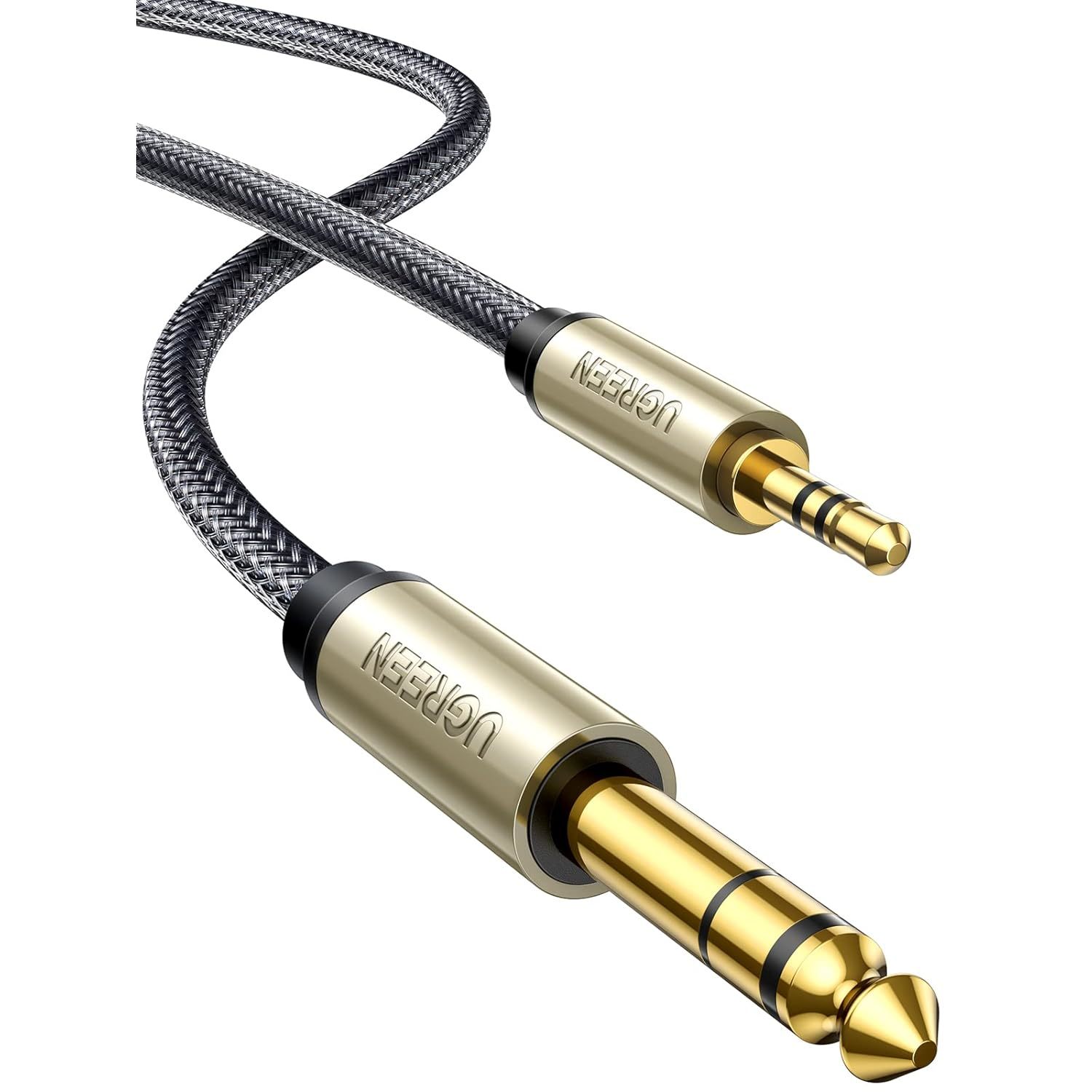 UGREEN 6.35mm 1/4 Male to 3.5mm 1/8 Male TRS Stereo Audio Cable with Zinc Alloy  - $27.99