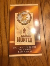 Américain Hunter Big Game Extreme 100% Sauvage Fair Chase Vidéo VHS Bande Envoie - £14.51 GBP