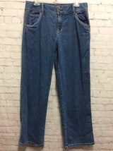 Chadwicks Womens Cropped Leg Capri Jeans Stretch Blue Denim Casual Size 10  - $111.01 MXN