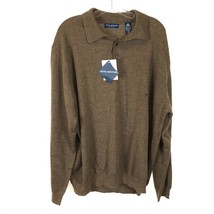 NWT Mens Size XXL John Ashford Super Soft Italian Merino Wool Collared Sweater - £23.56 GBP