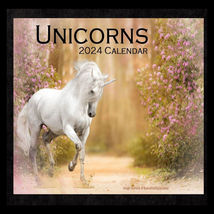 Unicorns Calendar 2024 Unicorn Pictures Wall Calendar Unicorn Collection - £21.58 GBP