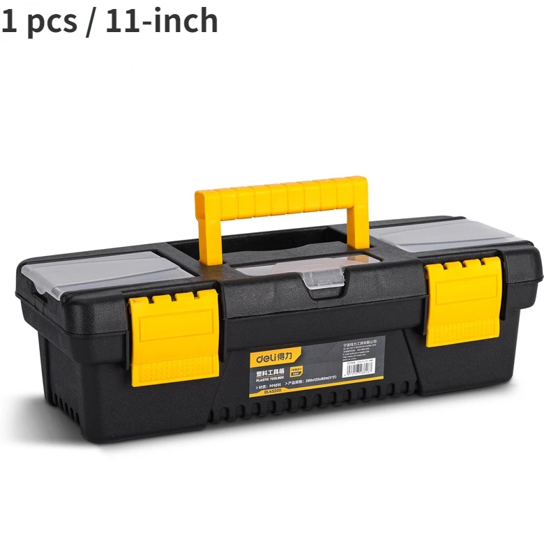 Deli 1 Pcs 11/12/14/17 Inch Plastic Tools Storage Boxes Household Parts Box Orga - £50.83 GBP