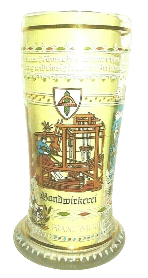 Brauerei Wickuler  +2004 Wuppertal Barmen Elberfeld Giant German Beer Glas - $29.95
