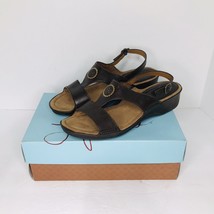 LifeStride Montelle Brown Leather Open Toe Strappy Sandals Women’s Size ... - $39.55