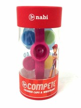NEW Nabi 22004 Kids Pink Wristband &amp; Four Assorted Colored Caps For Nabi Compete - £4.45 GBP