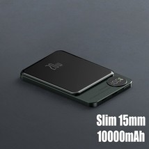10000mAh Macsafe Powerbank Magnetic Power Bank Wireless Charger Mini Slim Extern - £52.36 GBP