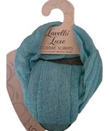 Lavello Luxe ~ AQUA Couture Scarf ~ Cotton/Terylene  ~ 18&quot; x 65&quot; ~ #LLUX... - $450.11 MXN