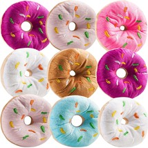 Plush Donuts With Sprinkles - (Pack Of 12) 1 Dozen Stuffed Donut Pillow Toy Part - £30.04 GBP