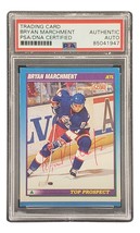 Bryan Marchment Firmado 1991 Puntuación #344 Winnipeg Jets Hockey Card PSA / DNA - £38.76 GBP