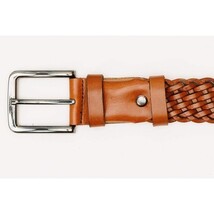 The Mclean Woven Brown Leather Belt image 7