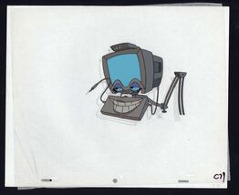 COMPUTER from Brave Little Toaster painted animation cell art drawing DI... - $12.50