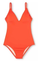 Kona Sol™ ~ Women&#39;s Medium (8-10) ~ Orange Solid /AGE19 ~ One Piece Swimsuit - £17.93 GBP