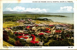 Panama Ciudad de Panamá con el Hospital Ancón al Frente UNP WB Postcard D12 - £5.02 GBP