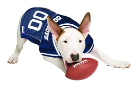 NFL Licensed Team Mesh Football Jersey Pet Wear Dog L &amp; M Blue Dallas Co... - $21.52