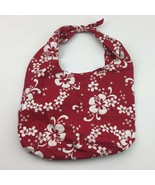 Handmade Red Hawaiian Flower Slouch Mini Tote Bag Boho Knotted Purse Scr... - £23.62 GBP