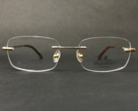 Brooks Brothers Eyeglasses Frames BB495T 1526T Gold Rectangular 52-18-140 - $74.58