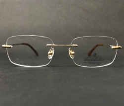 Brooks Brothers Eyeglasses Frames BB495T 1526T Gold Rectangular 52-18-140 - £58.11 GBP
