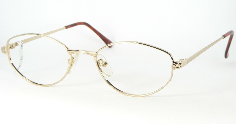 Opdo 1638-2 SHINY GOLD EYEGLASSES GLASSES METAL FRAME 50-19-140mm (NOTES) - $29.70