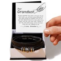 Personalized Gifts For Grandson,  I Love You  Bracelet, Grandson Best Gift - £36.15 GBP+
