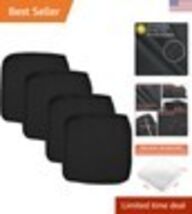 Waterproof Outdoor Couch Cushion Slipcovers - 25x25x5, Set of 4 Black Co... - $64.39