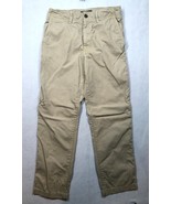 American Eagle Outfitters Relaxed Straight Chino Pants Khaki Beige Men&#39;s... - $183.43 MXN