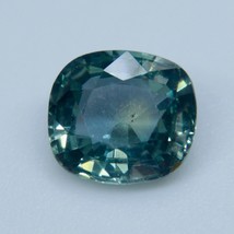 Natural Parti  Sapphire | Cushion Cut | 1.18 Carat | 6.60x6.00 mm | Loose Sapphi - £598.43 GBP