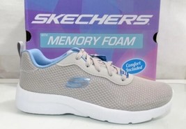 Women&#39;s Skechers Dynamight 2.0 Power Plunge Lace Up Sneakers Grey Blue Size 9.5 - £37.35 GBP