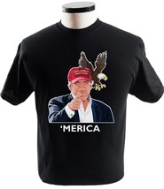 President Trump Patriotic Merica Party Shirt - £13.54 GBP+