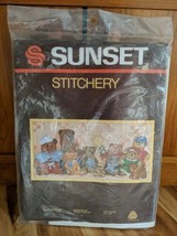 Cute Teddy Bear Sunset Stitchery Crewel Kit 2605 Donna Enstaff Bear With... - $14.80