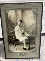 Vintage Photograph 1920s -30s Young Woman Seated Portrait - $16.38