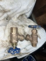 Lot Of Two Vintage Nibco Brass Water Spigots A-2 Valves. Very Nice - £19.73 GBP