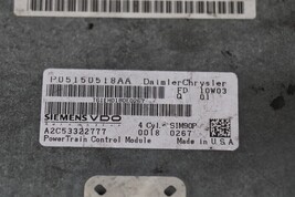 Dodge Chrysler Mopar Engine Control Unit Module ECU PCM ECM 05150518AA image 4