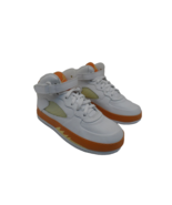 Authenticity Guarantee 
Air Jordan Girl&#39;s AJF 5 (PS) Athletic Shoe White... - £67.27 GBP