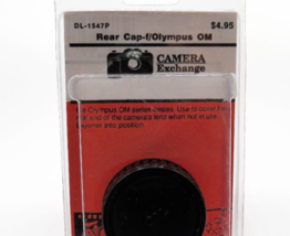 Vintage Olympus Black Plastic Rear Lens Cap - for Olympus OM Lenses - New - $4.95