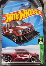 Hot Wheels Ford F-150 Lightning Custom Red HW Green Speed - $0.99
