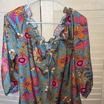 Boutique floral, Boho peasant, top size medium new with tags - £15.41 GBP