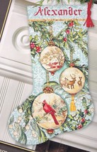 DIY Dimension Enchanted Ornaments Christmas Cross Stitch Stocking Kit 08854 - $40.95