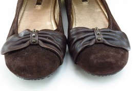 ECCO Women Sz 38 M Brown Smoking flats Leather Shoes - £15.46 GBP