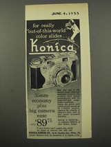 1955 Konica Camera Ad - For really out-of-this-world color slides - £14.52 GBP