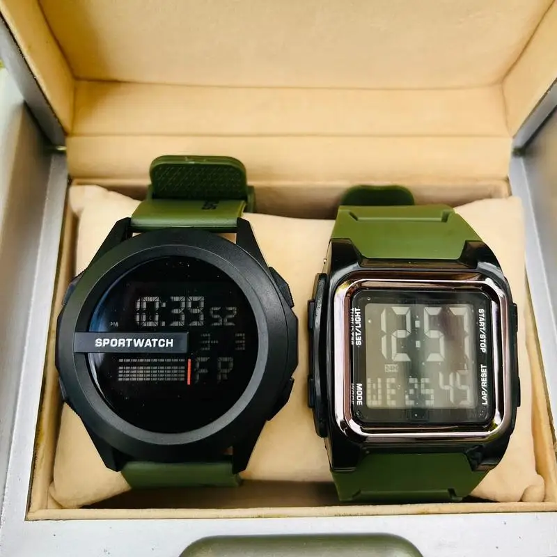 POSHI Buy 1 Get 1 Electronic Watch for Man Waterproof Led Light Reloj De... - £14.92 GBP